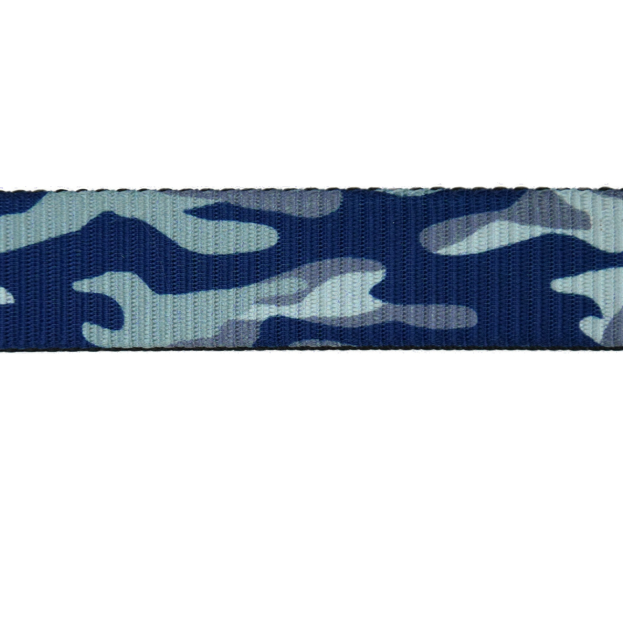 Taschengurtband Camouflage, blau von Stoffe Hemmers