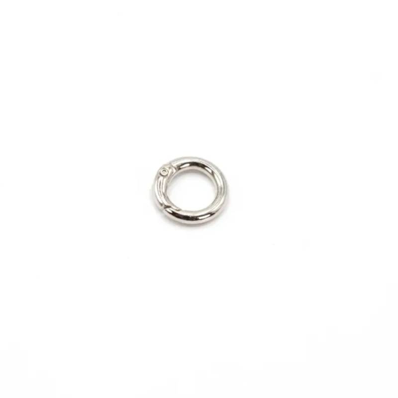 Taschenring 13mm silberfarbig von Stoffe Hemmers
