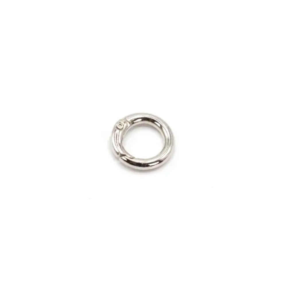 Taschenring 16mm silberfarbig von Stoffe Hemmers