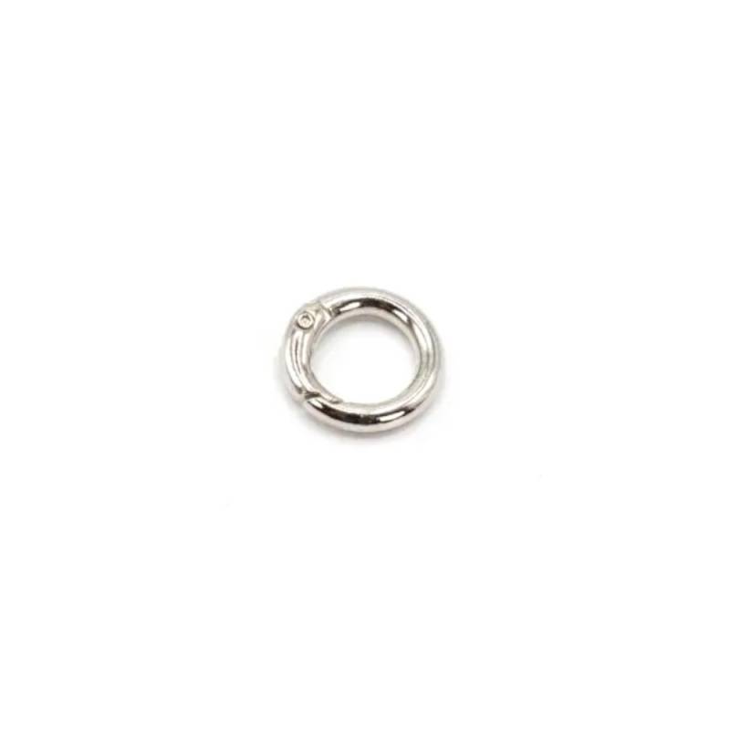 Taschenring 16mm silberfarbig von Stoffe Hemmers