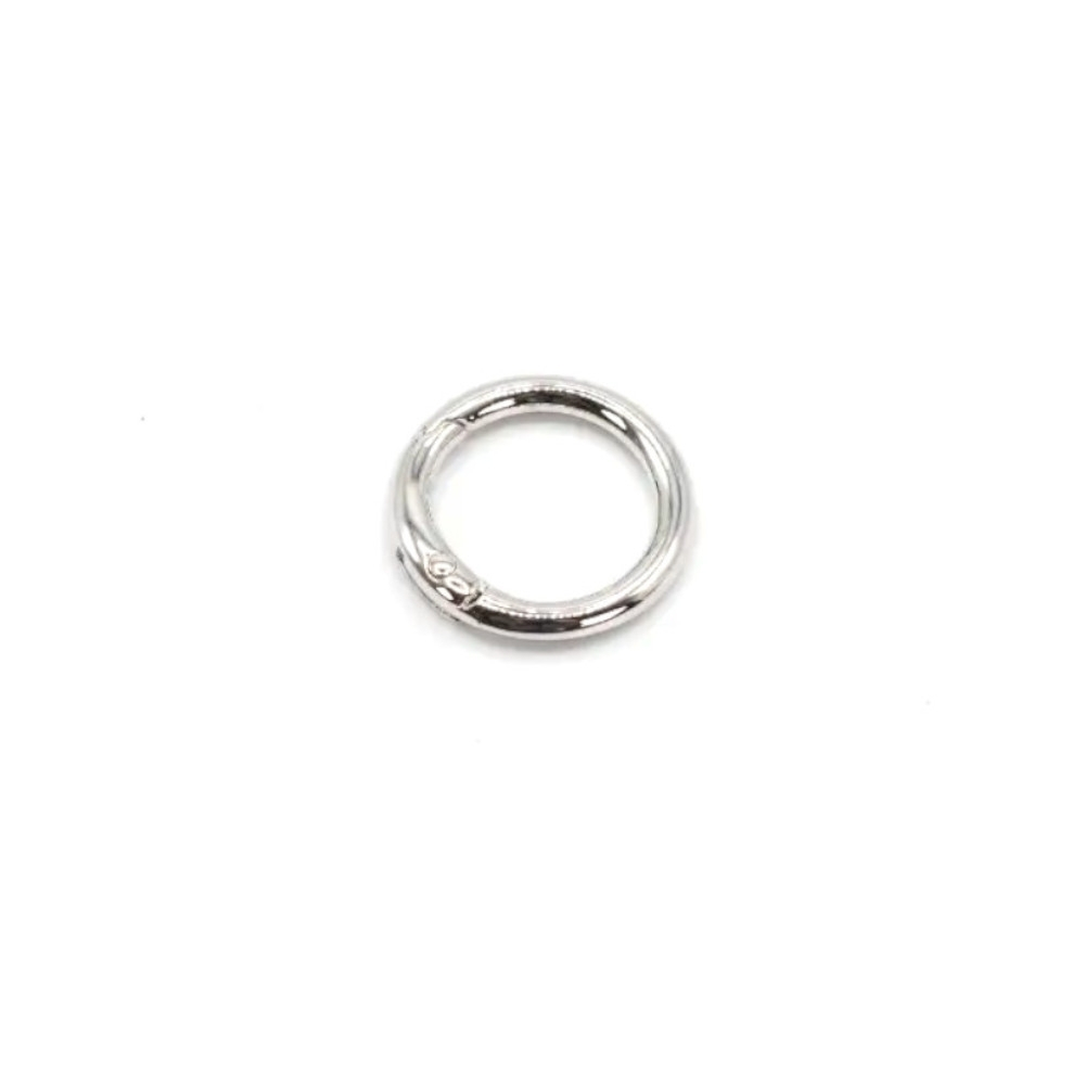 Taschenring 20mm silberfarbig von Stoffe Hemmers