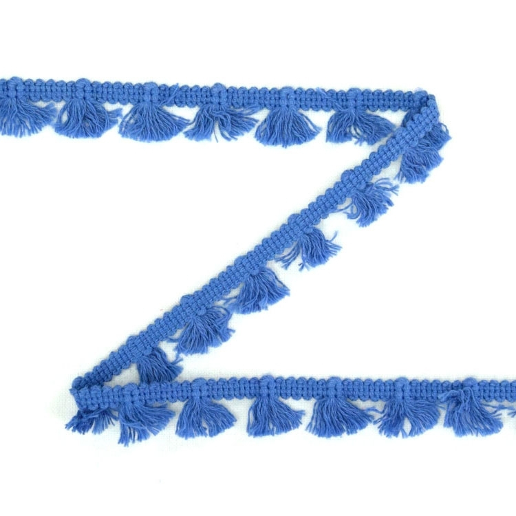 Tasselborte 15 mm, blau von Stoffe Hemmers