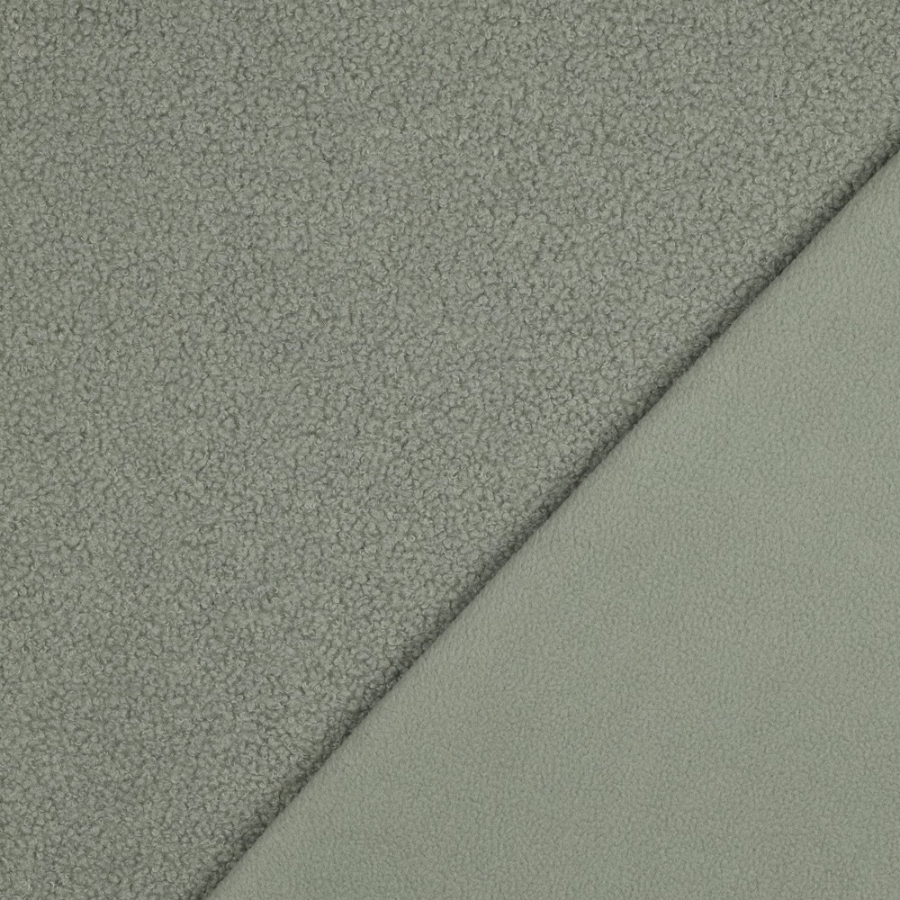 Teddyfleece Doubleface, blassgrün von Stoffe Hemmers