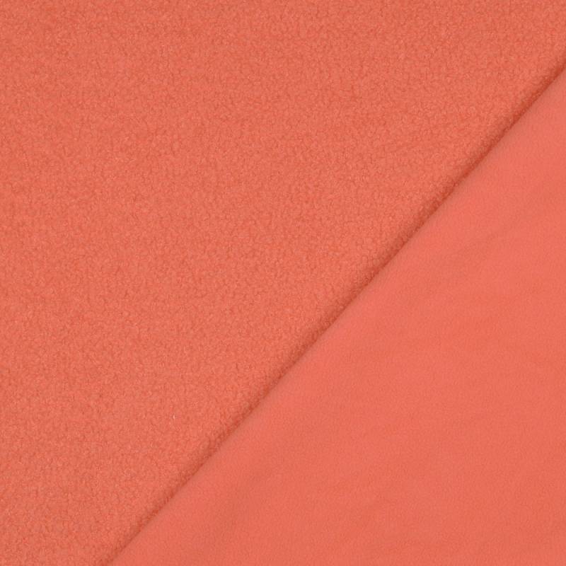 Teddyfleece Doubleface, blassorange von Stoffe Hemmers