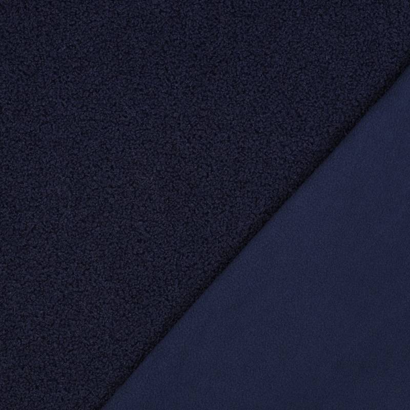Teddyfleece Doubleface, dunkelblau von Stoffe Hemmers
