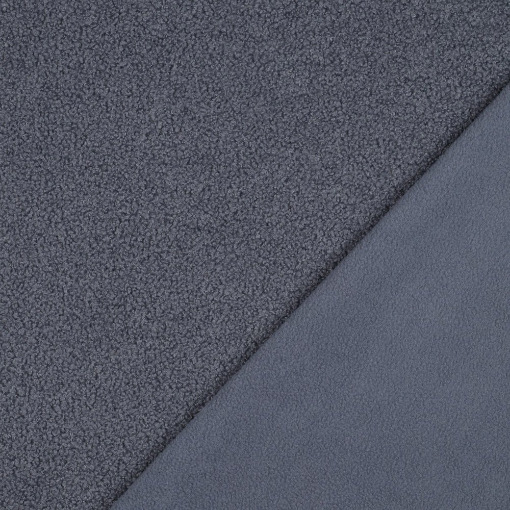 Teddyfleece Doubleface, jeansblau Teddyfleece Doubleface, jeansblau von Stoffe Hemmers