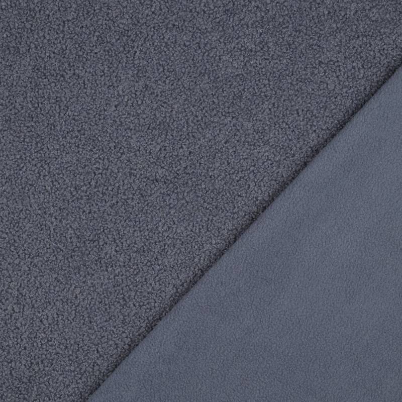 Teddyfleece Doubleface, jeansblau Teddyfleece Doubleface, jeansblau von Stoffe Hemmers
