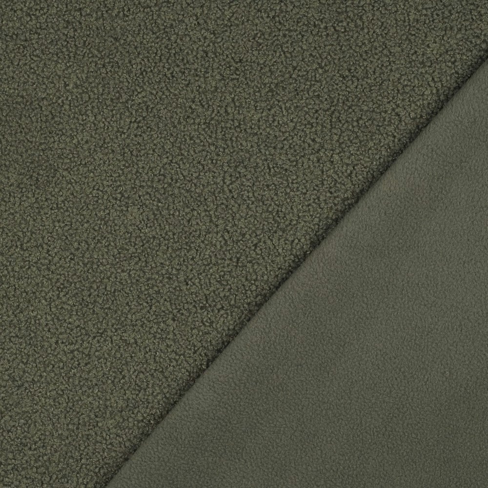 Teddyfleece Doubleface, olivgrün Teddyfleece Doubleface, olivgrün von Stoffe Hemmers