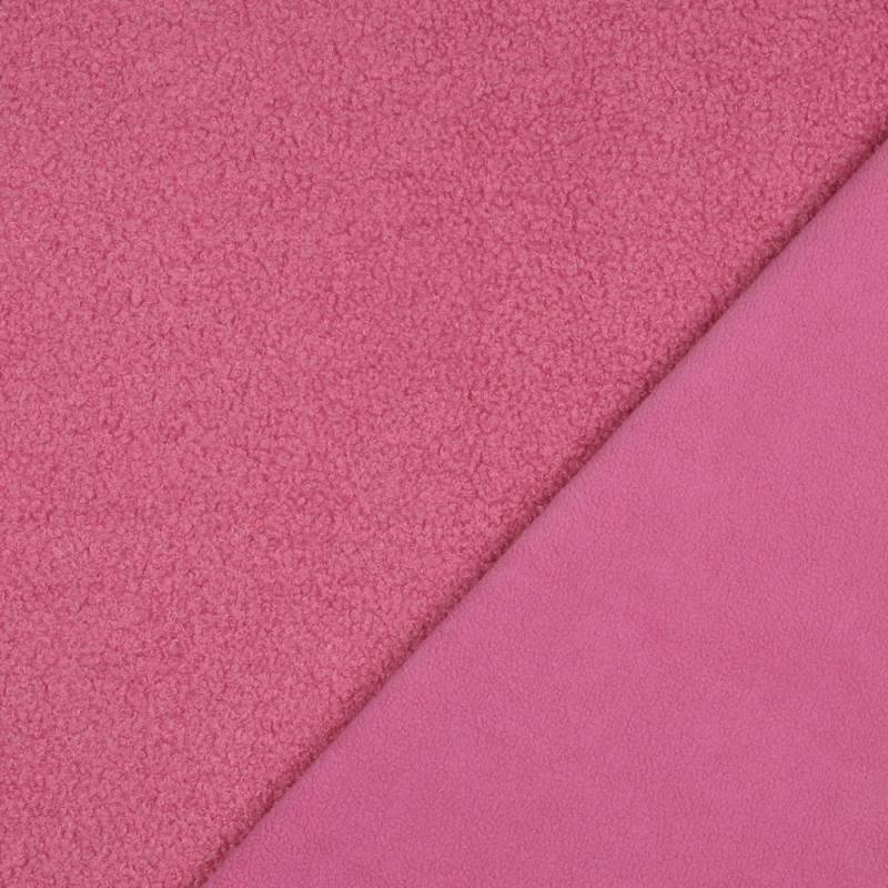 Teddyfleece Doubleface, pink von Stoffe Hemmers