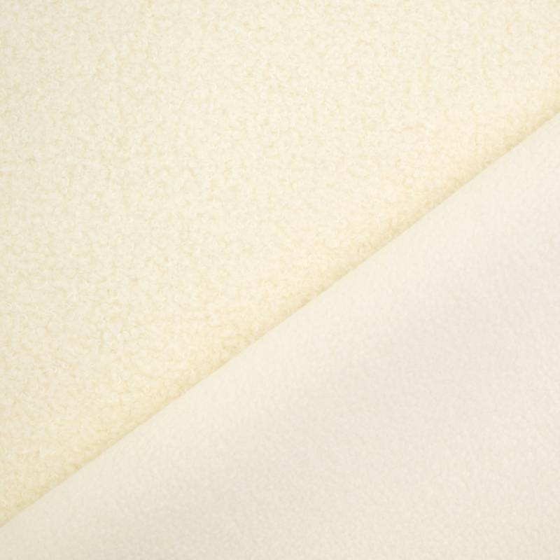 Teddyfleece Doubleface, wollweiß Teddyfleece Doubleface, wollweiß von Stoffe Hemmers