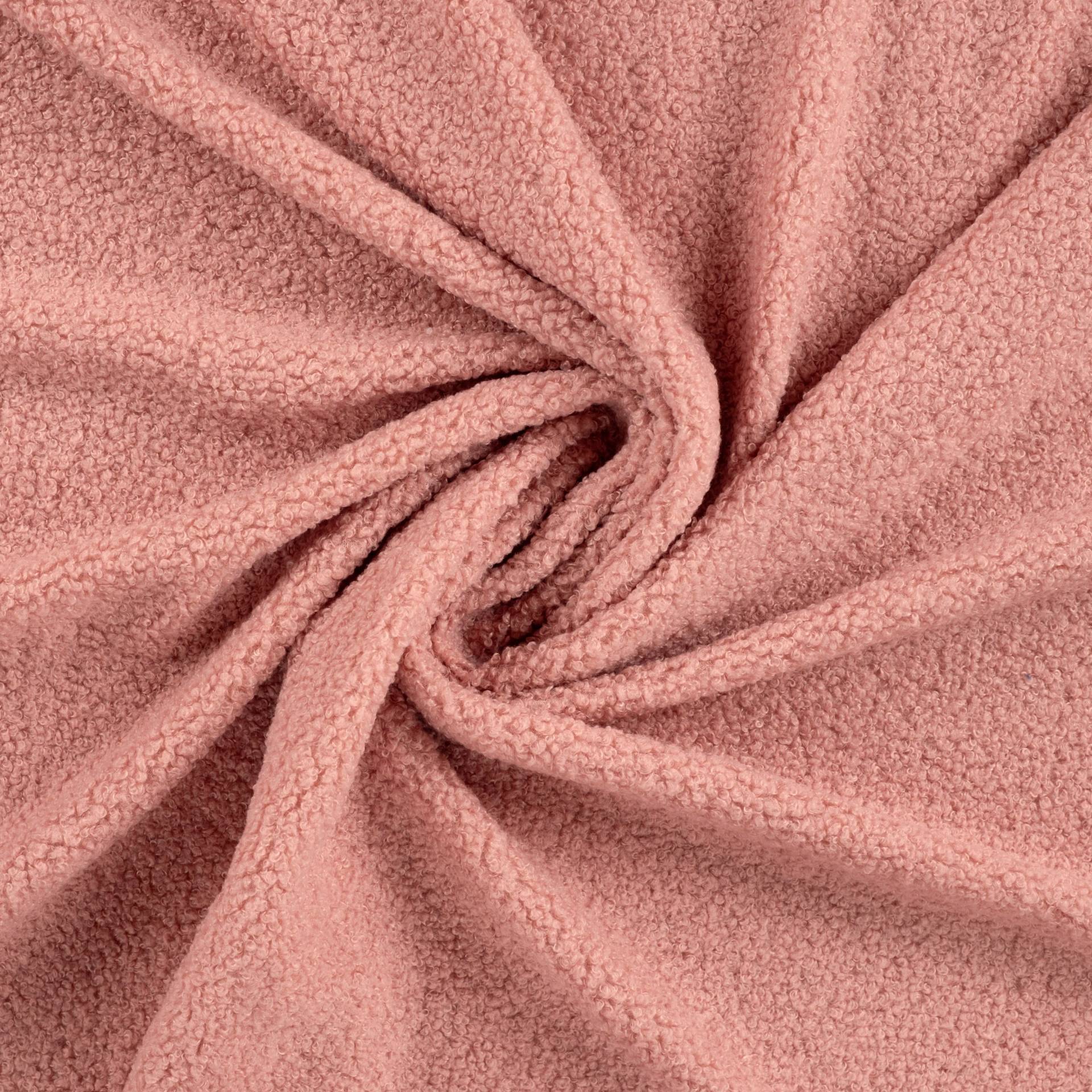 Teddyplüsch Cloudy, altrosa von Stoffe Hemmers