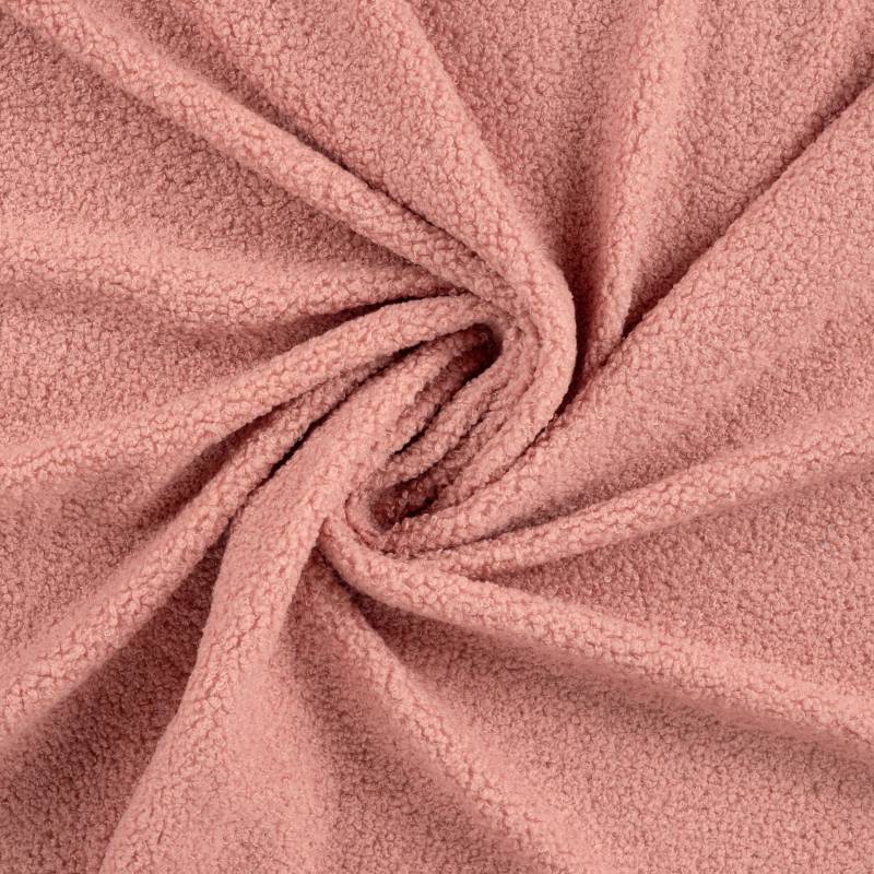 Teddyplüsch Cloudy, altrosa von Stoffe Hemmers