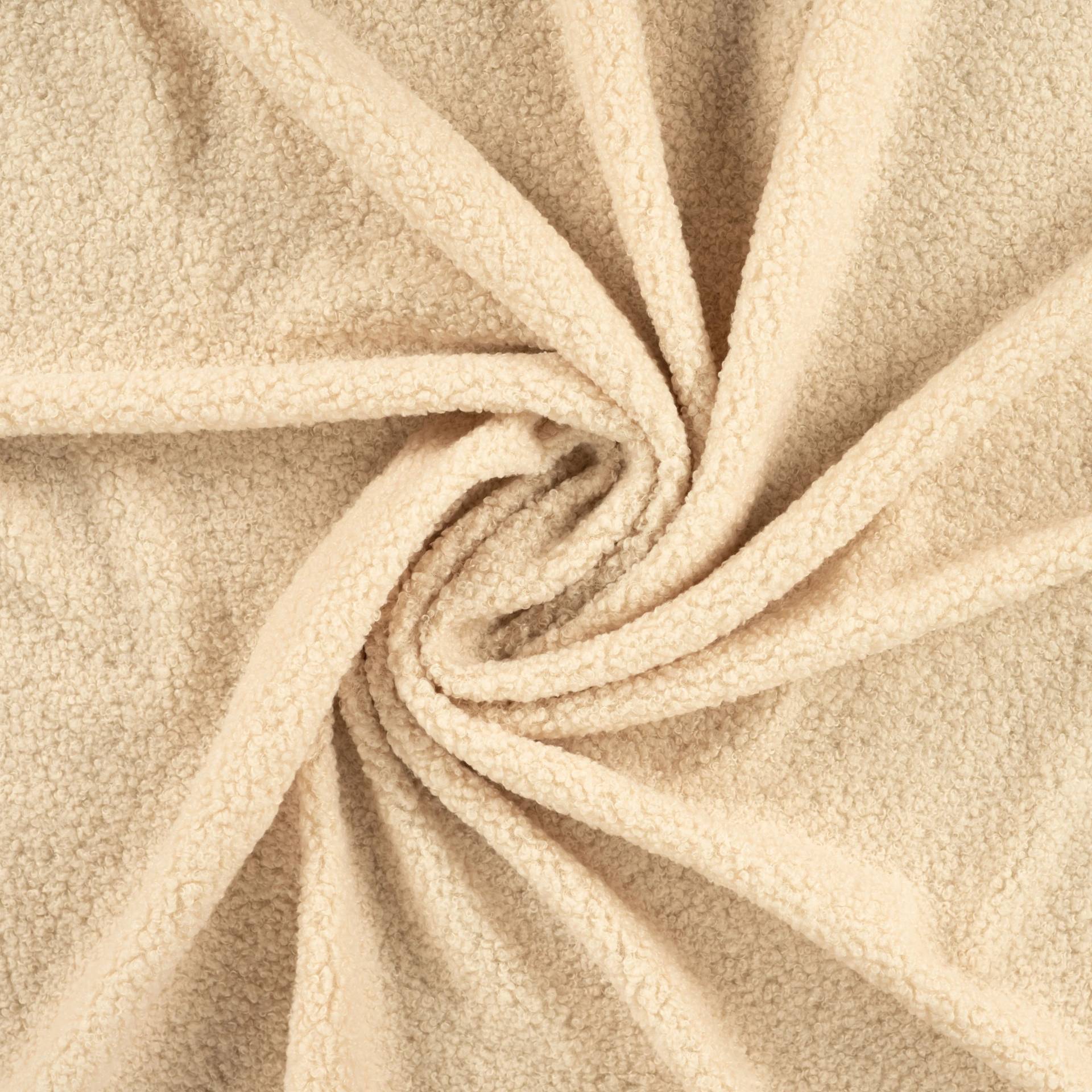 Teddyplüsch Cloudy, natur von Stoffe Hemmers