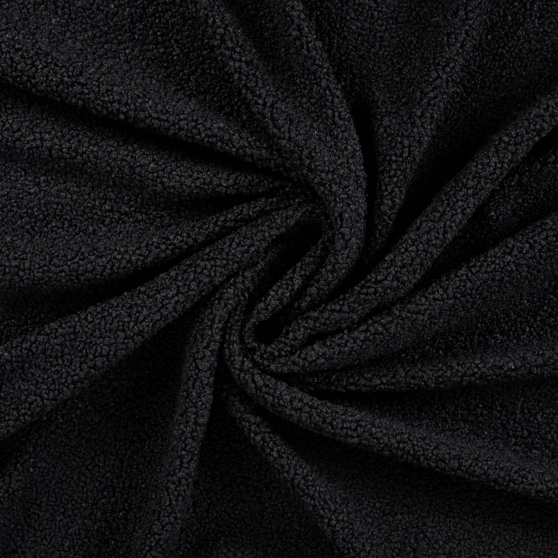 Teddyplüsch Cloudy, schwarz Teddyplüsch Cloudy, schwarz von Stoffe Hemmers