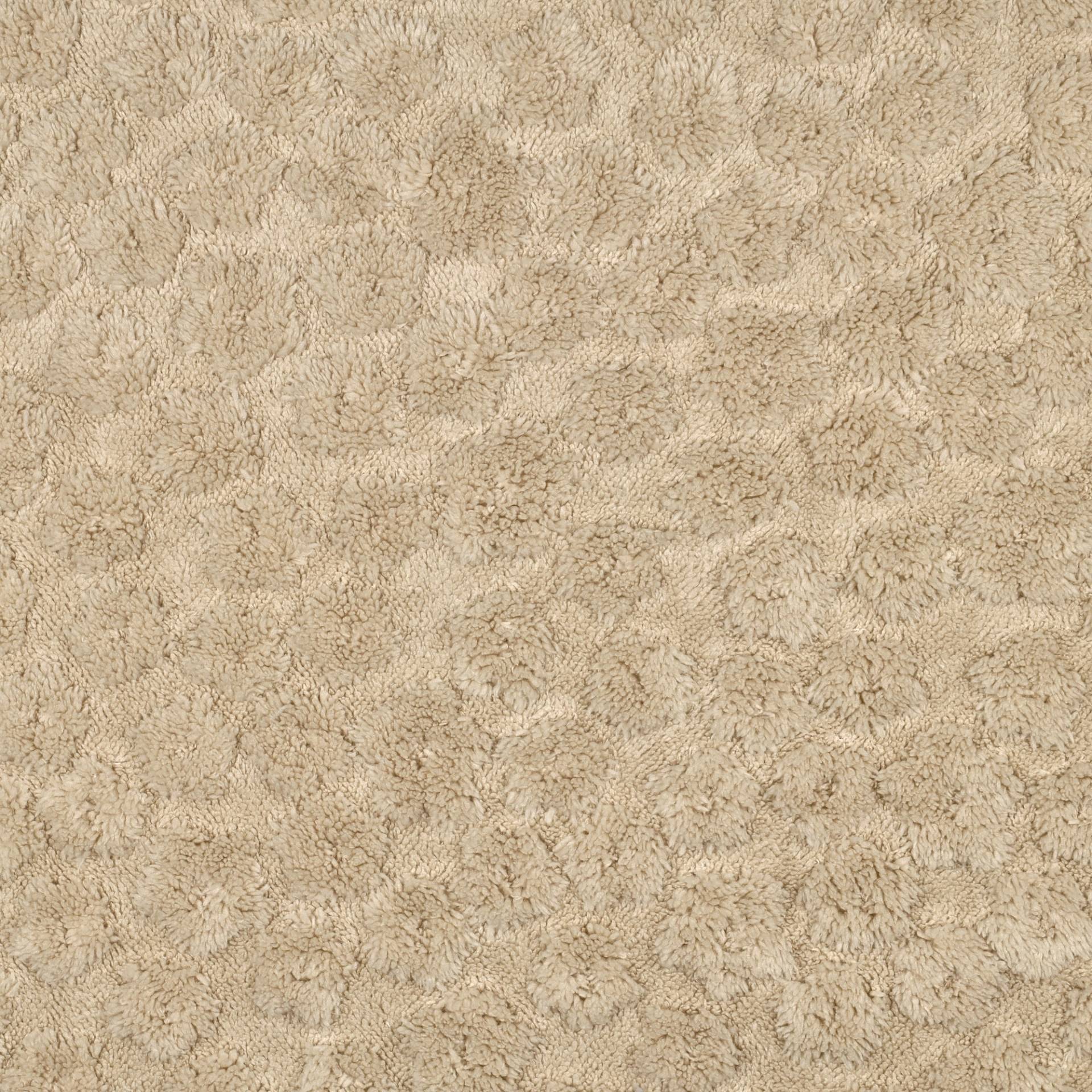 Teddyplüsch Jacquard Blumen, hellbeige von Stoffe Hemmers