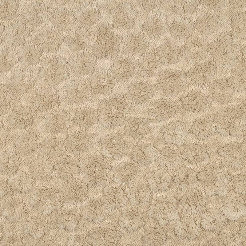 Teddyplüsch Jacquard Blumen, hellbeige von Stoffe Hemmers