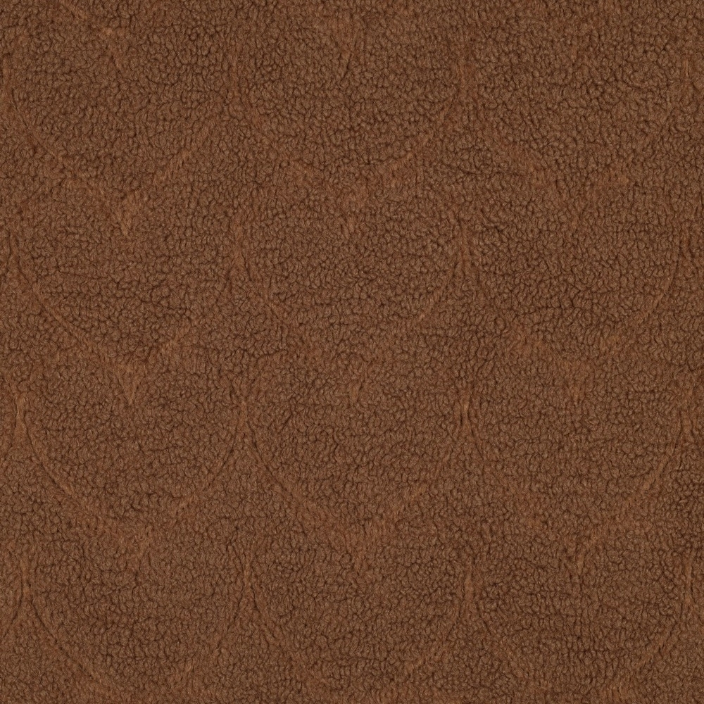 Teddyplüsch Jacquard Herzen, braun von Stoffe Hemmers