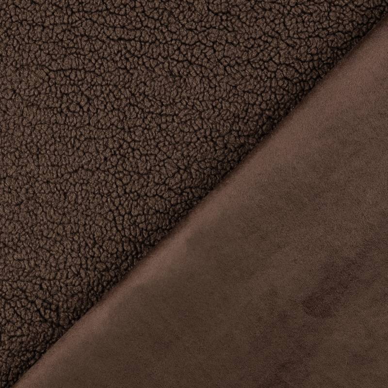 Teddyplüsch Wildlederimitat Doubleface, braun Teddyplüsch Wildlederimitat Doubleface, braun von Stoffe Hemmers