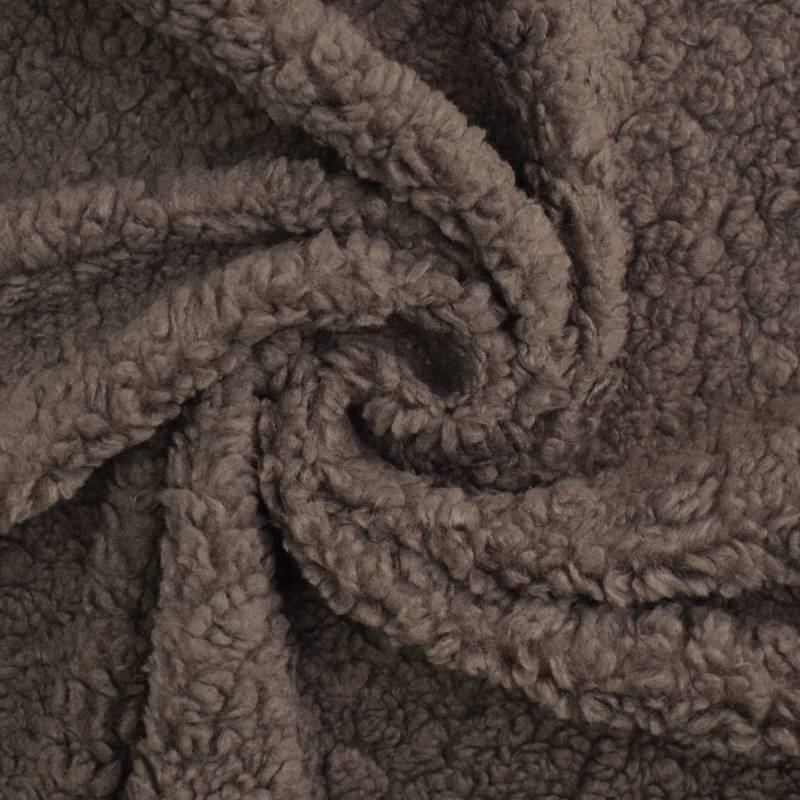 Teddyplüsch uni, braun Teddyplüsch uni, braun von Stoffe Hemmers