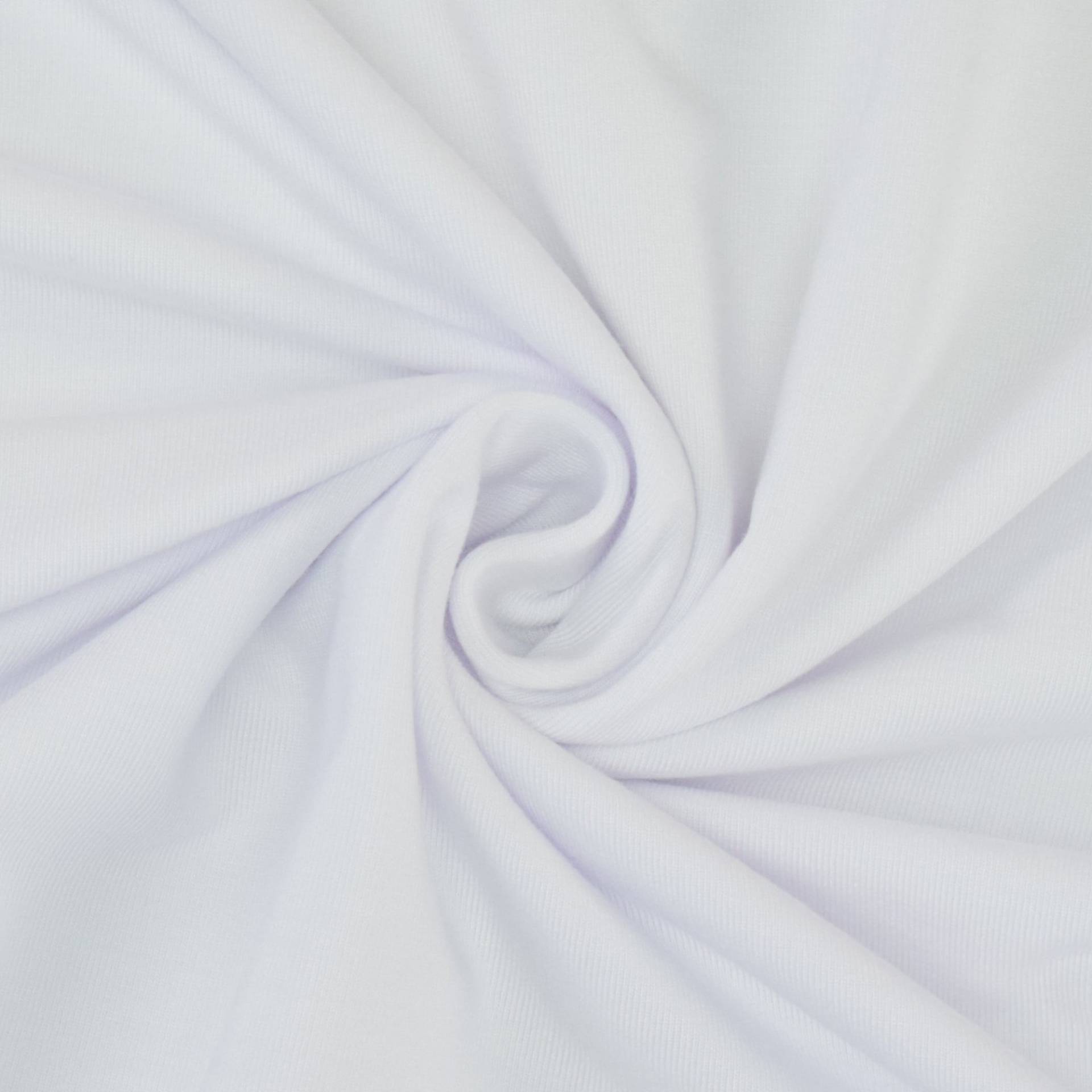 Tencel Modaljersey uni, weiß von Stoffe Hemmers