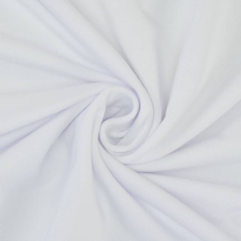 Tencel Modaljersey uni, weiß von Stoffe Hemmers