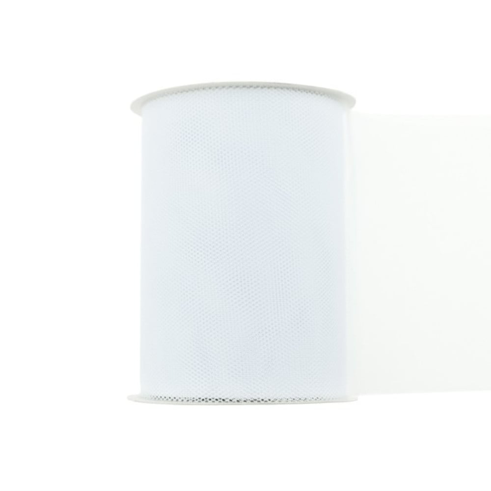 Tüllband 10 cm, weiss Tüllband 10 cm, weiss von Stoffe Hemmers