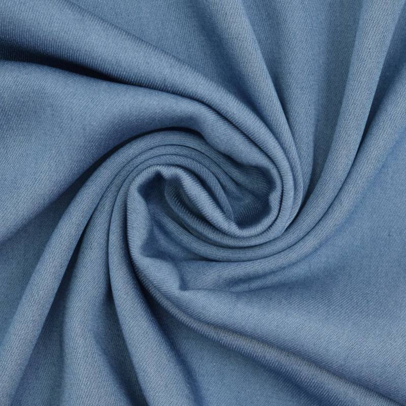 Viskose Chambray, mittelblau von Stoffe Hemmers