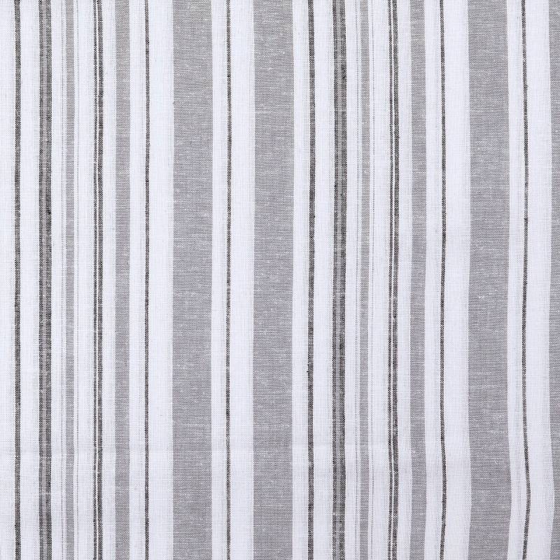 Viskose Leinen Casual Stripes, grau von Stoffe Hemmers