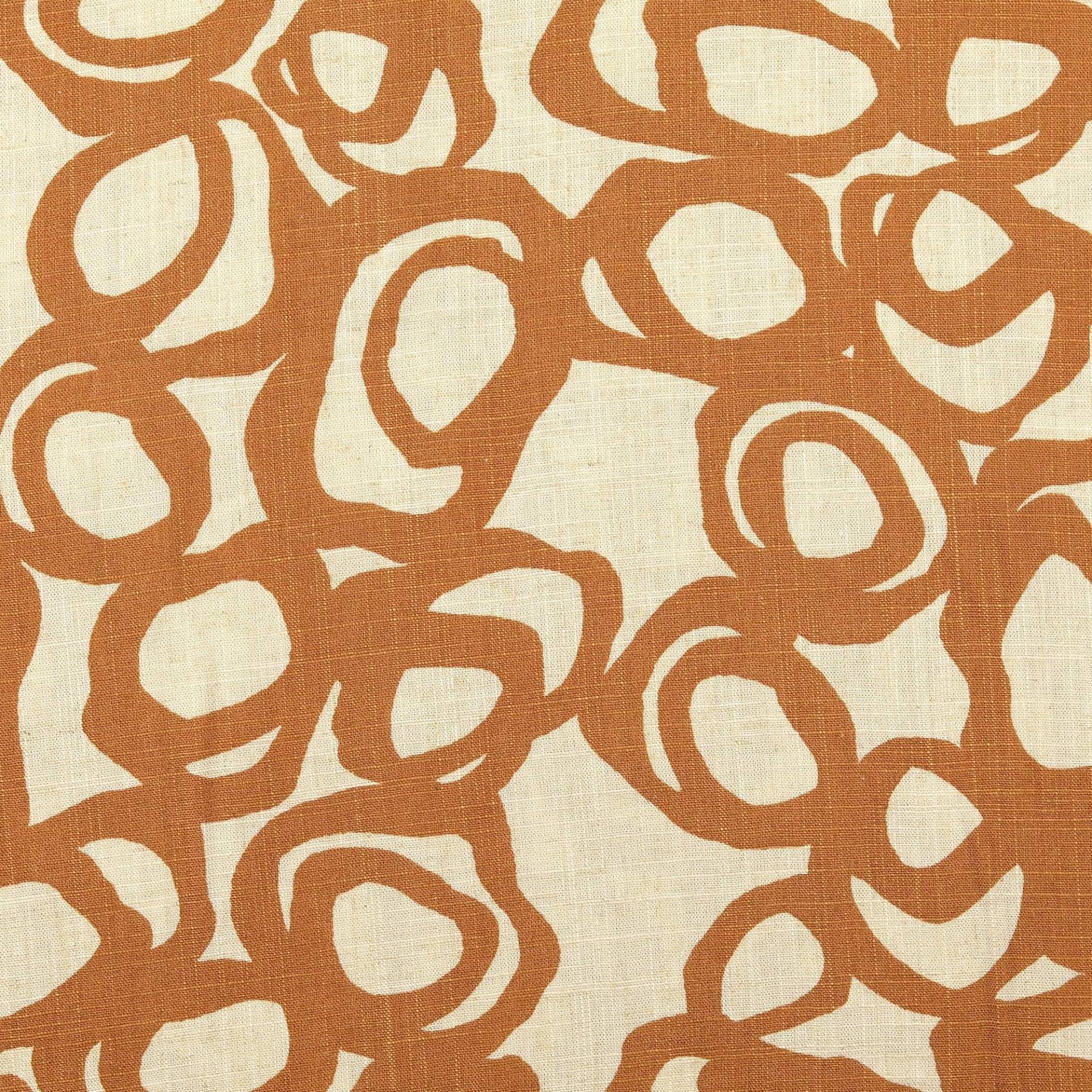 Viskose Leinen Circles, ocker von Stoffe Hemmers