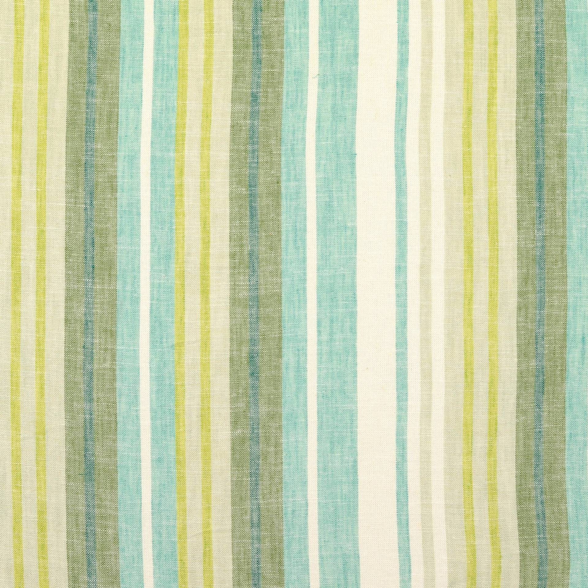 Viskose Leinen Mixed Stripes, grün von Stoffe Hemmers