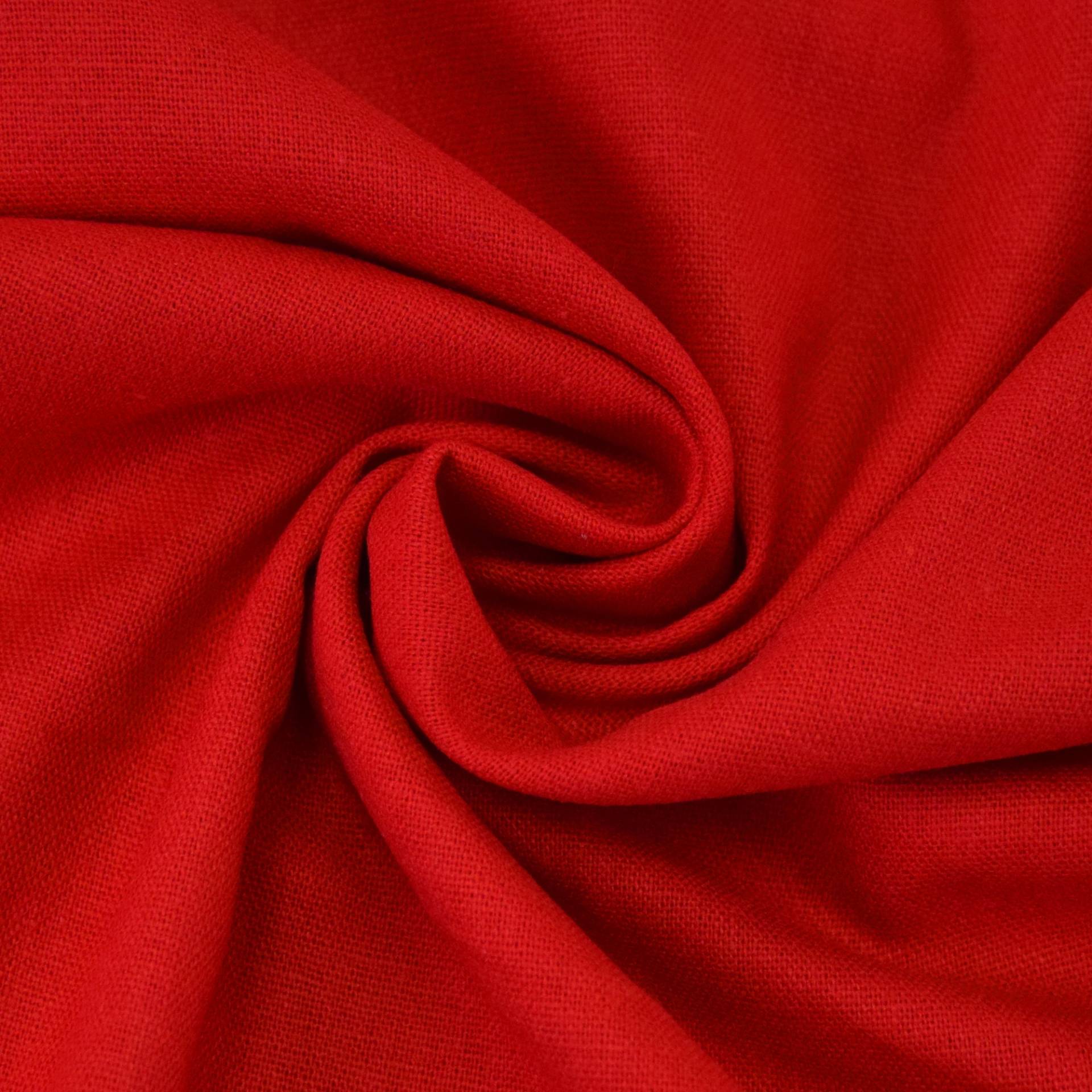 Viskose-Leinen-Uni, rot Viskose-Leinen-Uni, rot von Stoffe Hemmers