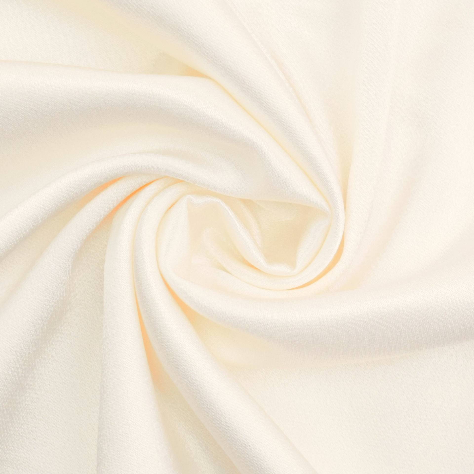 Viskose Satin, wollweiss Viskose Satin, wollweiss von Stoffe Hemmers