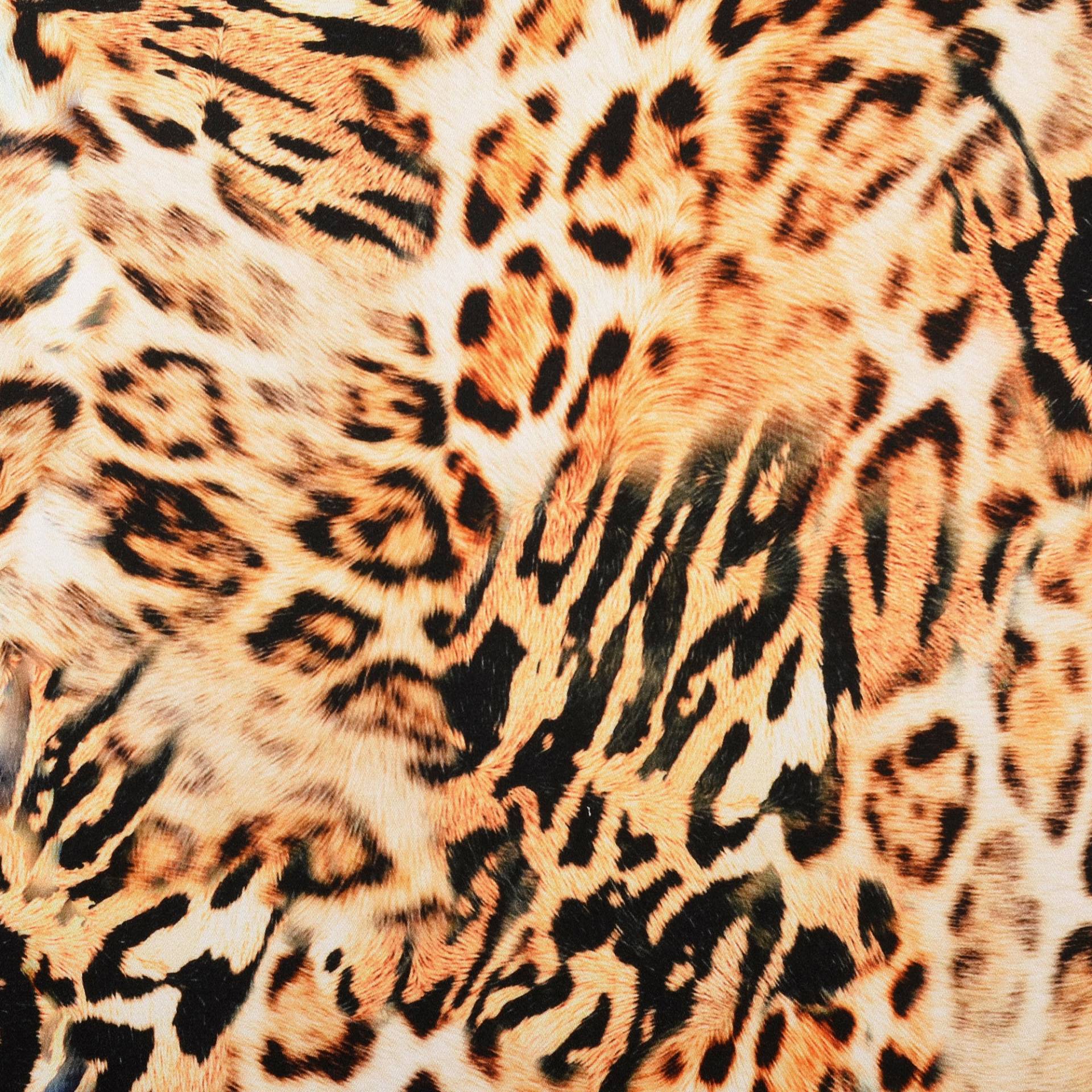 Viskose Satin Animal Skin, hellorange Viskose Satin Animal Skin, hellorange von Stoffe Hemmers