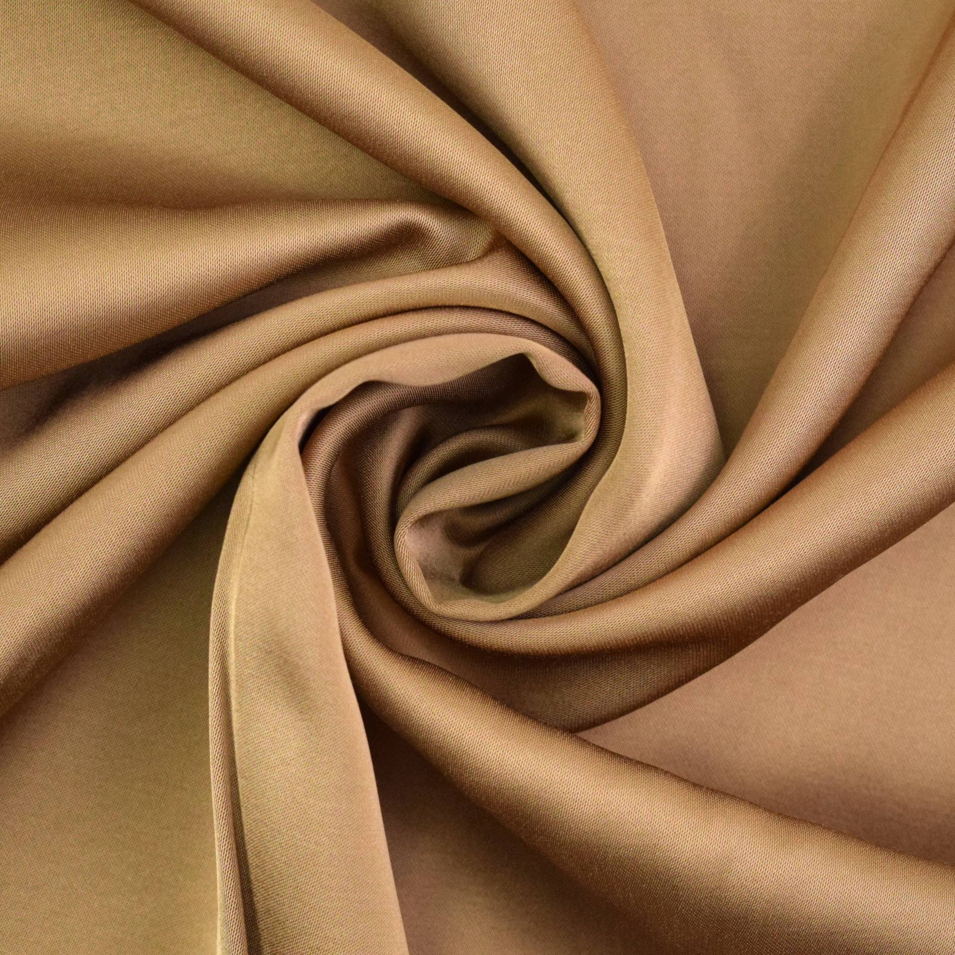 Viskose Satin Ellen, camel von Stoffe Hemmers
