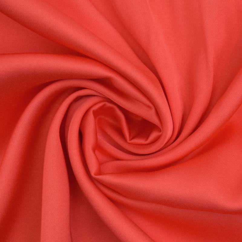 Viskose Satin Ellen, koralle von Stoffe Hemmers
