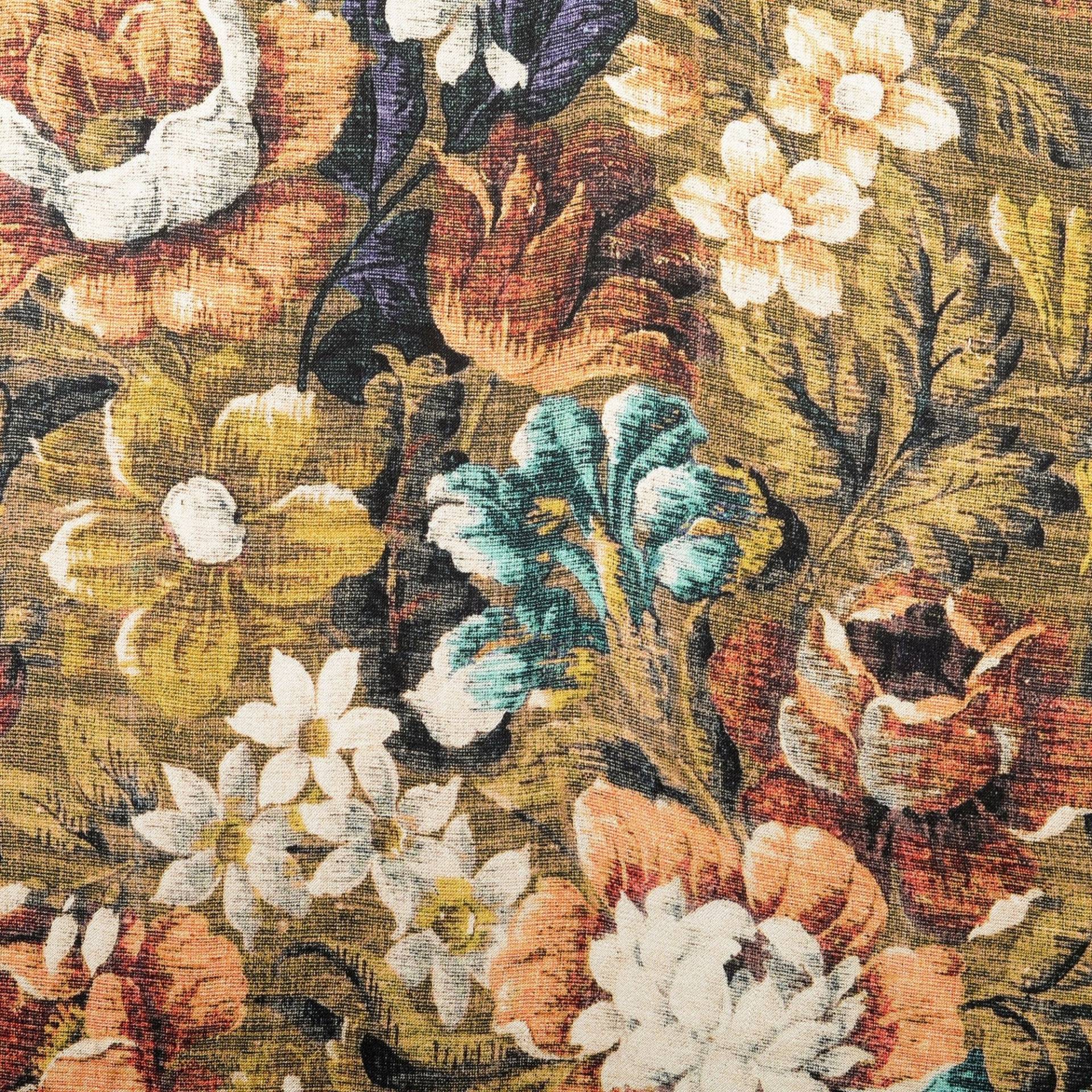 Viskose Satin Flower Dream, orange Viskose Satin Flower Dream, orange von Stoffe Hemmers
