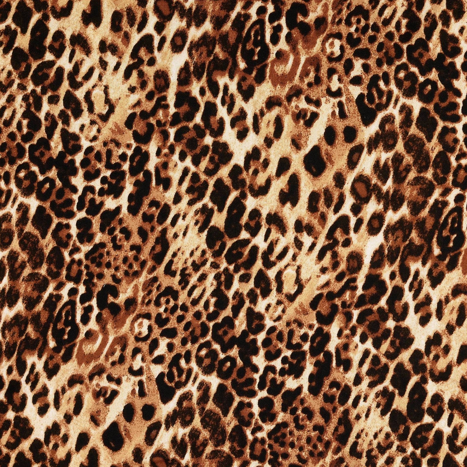 Viskose Satin Leo Fever, braun von Stoffe Hemmers