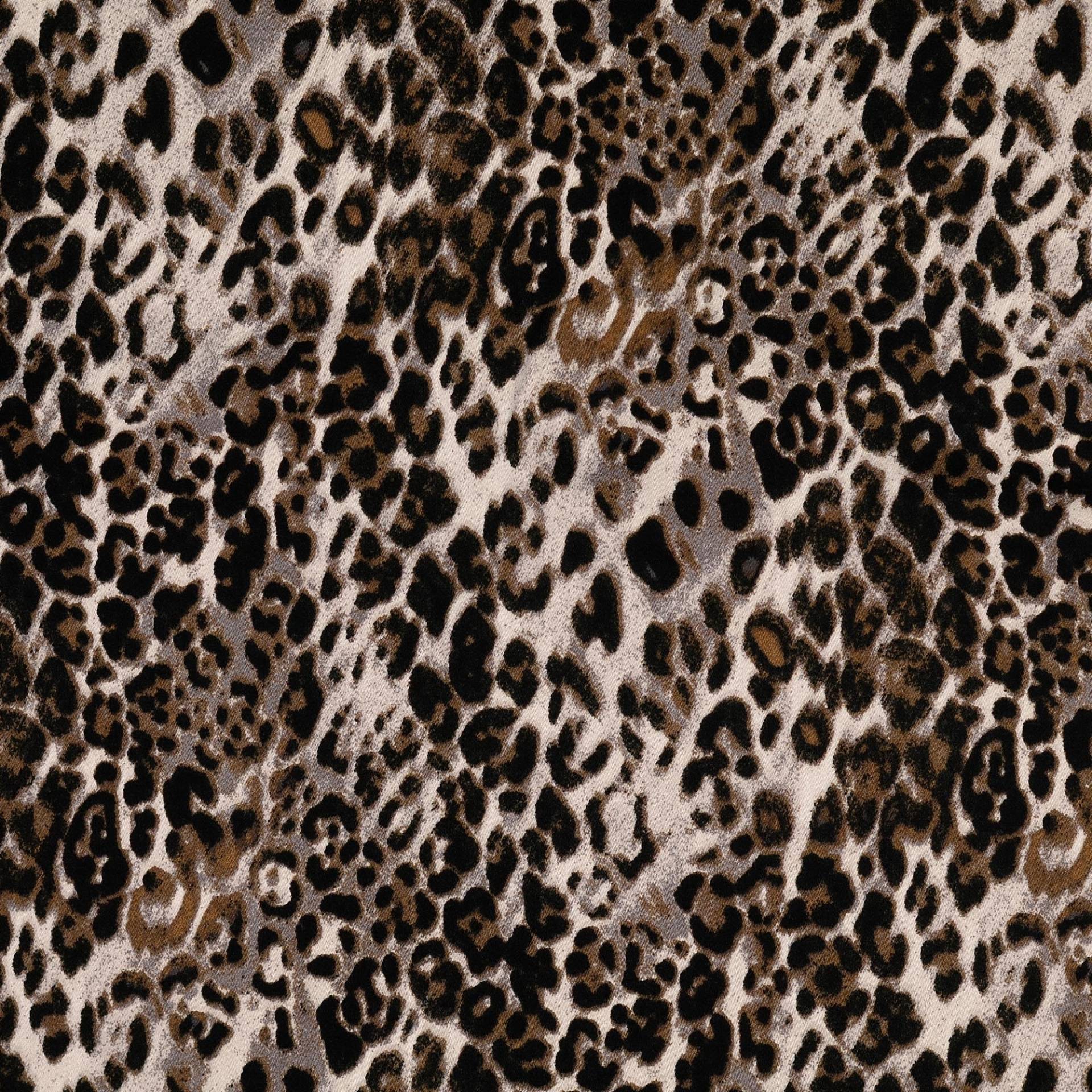 Viskose Satin Leo Fever, grau von Stoffe Hemmers