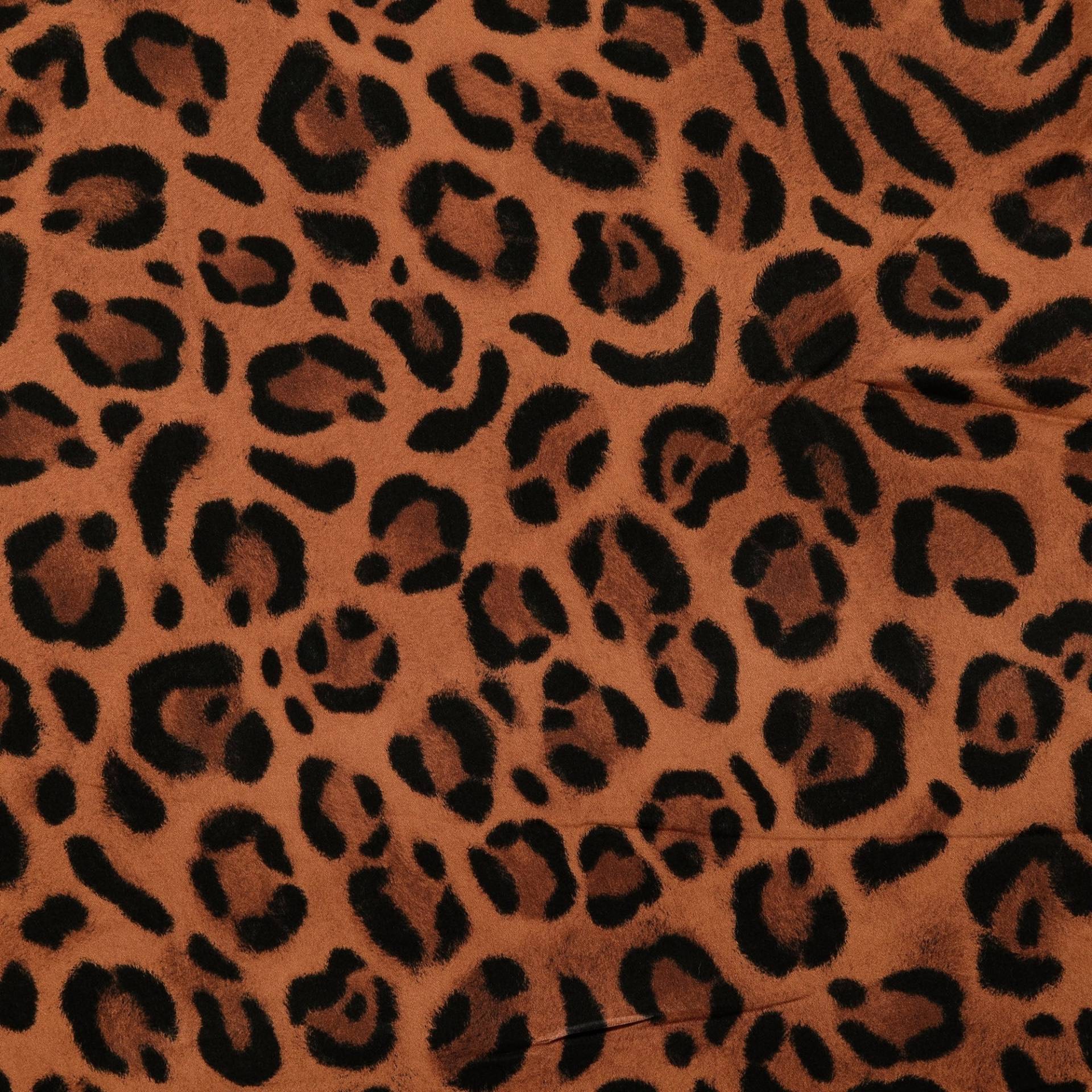 Viskose Satin Leo Love, braun von Stoffe Hemmers