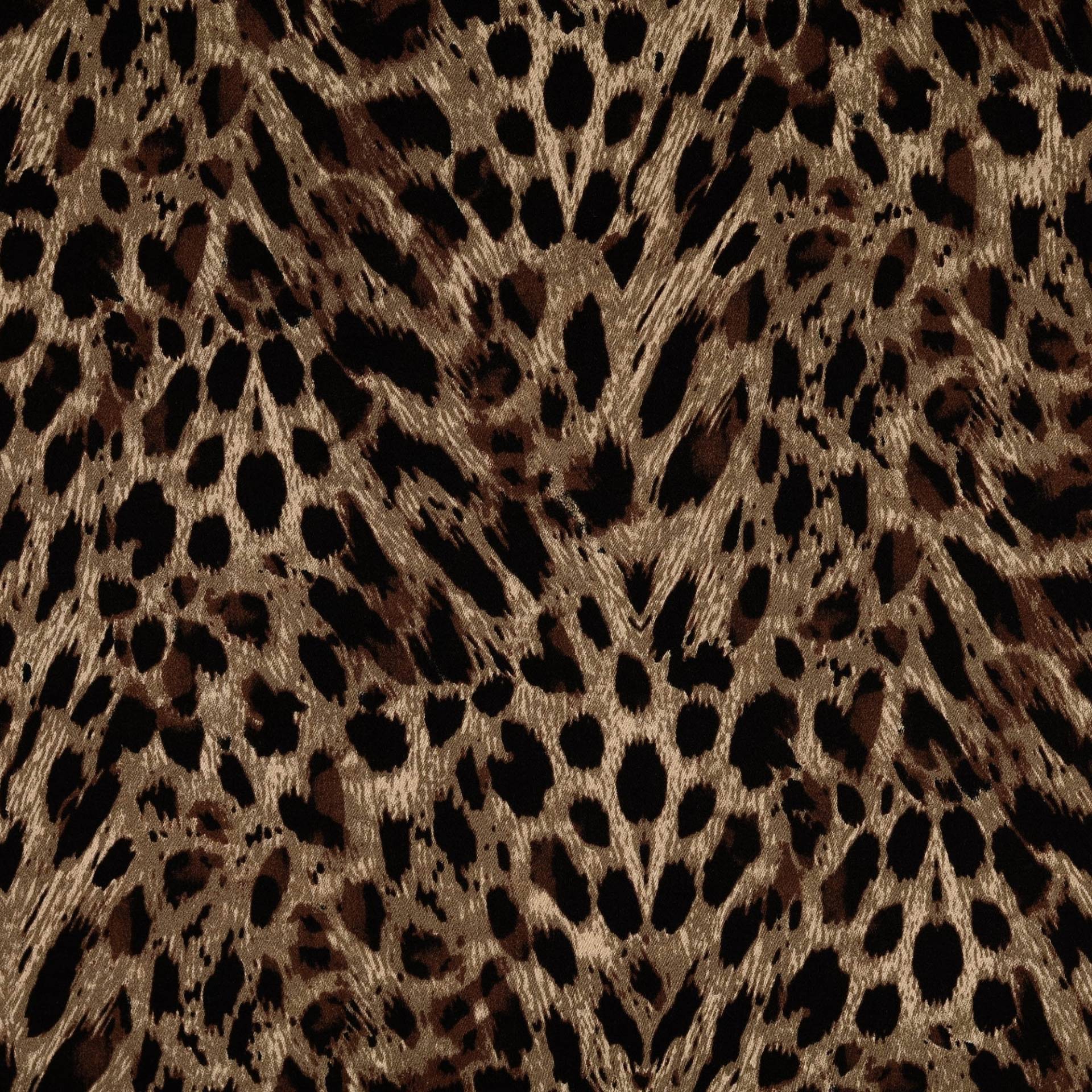 Viskose Satin Leo Spots, braun Viskose Satin Leo Spots, braun von Stoffe Hemmers