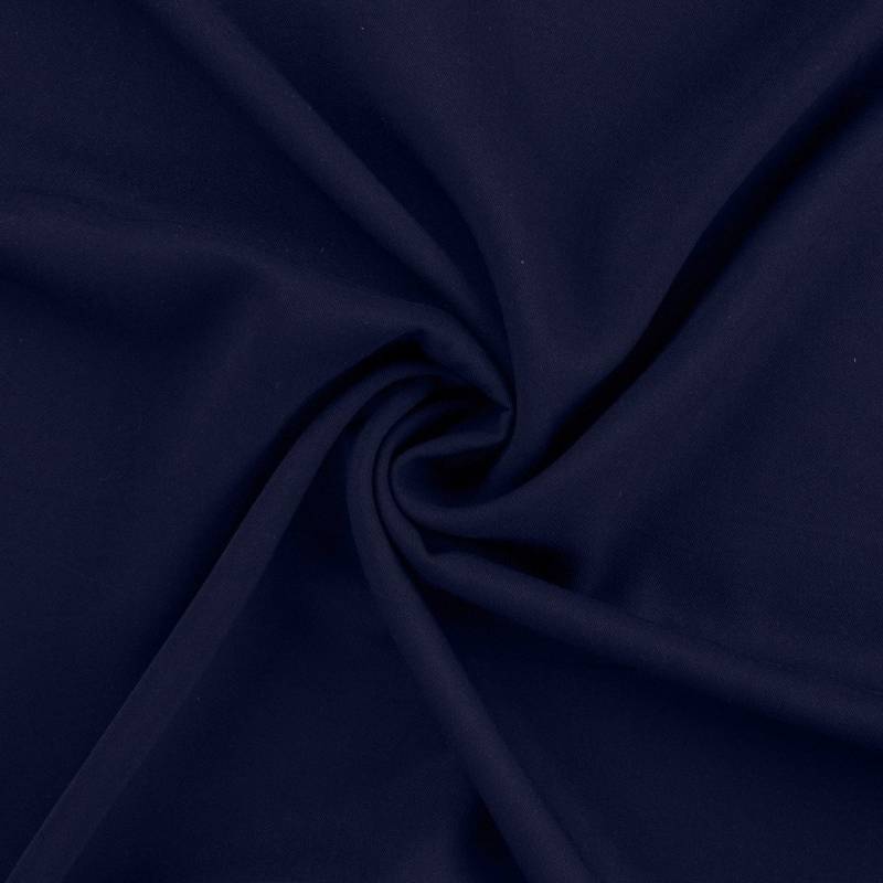 Viskose Twill, marine von Stoffe Hemmers