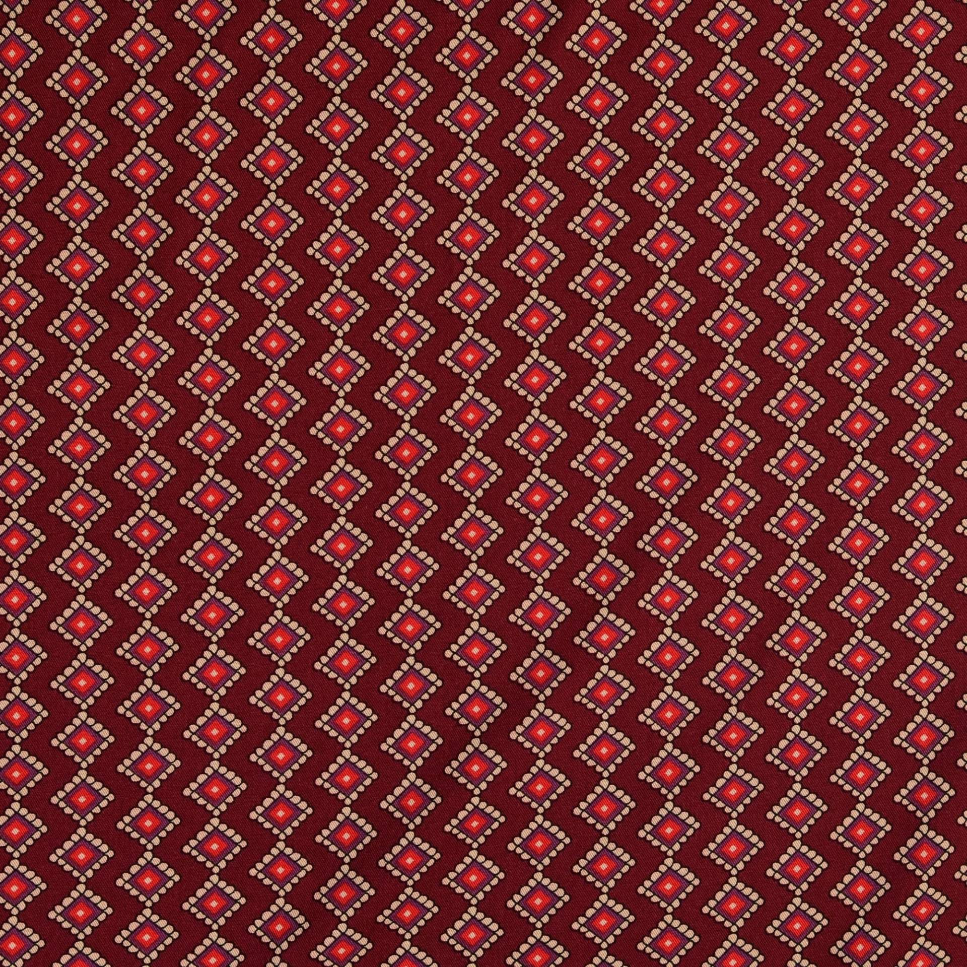 Viskose Twill Geometrics, bordeaux von Stoffe Hemmers