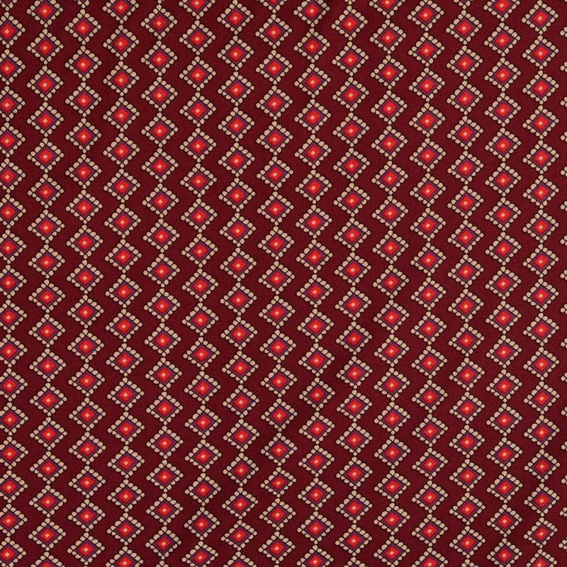 Viskose Twill Geometrics, bordeaux von Stoffe Hemmers