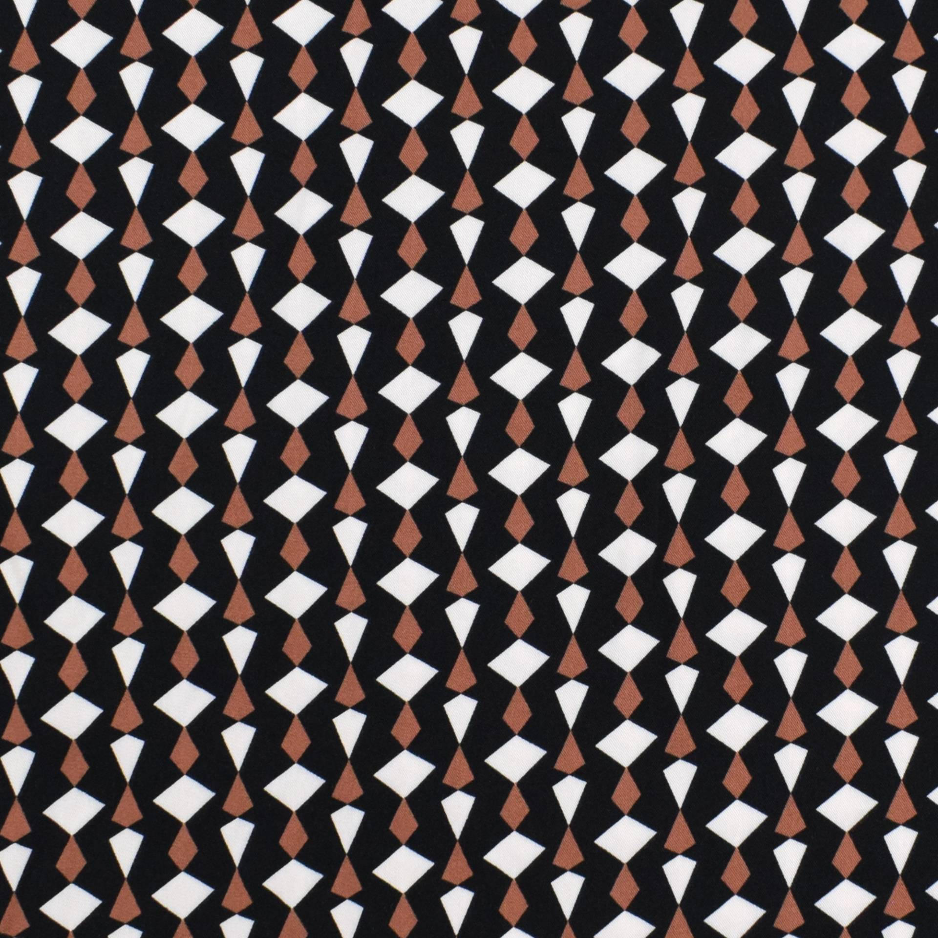 Viskose Twill Graphic, schwarz von Stoffe Hemmers