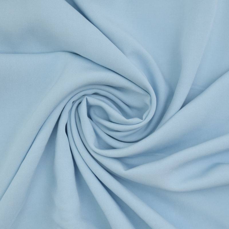 Viskose Voile uni, hellblau von Stoffe Hemmers