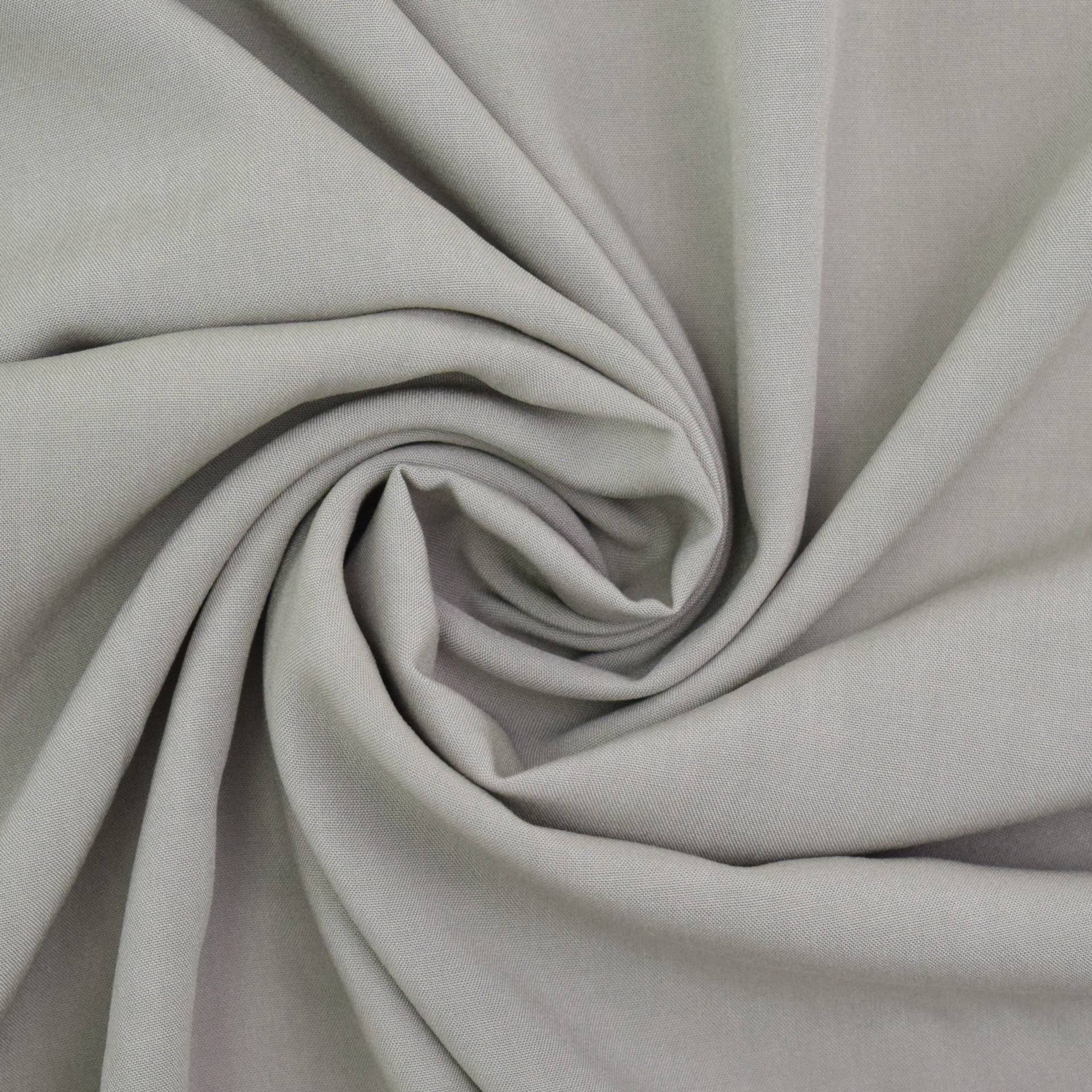 Viskose Voile uni, hellgrau Viskose Voile uni, hellgrau von Stoffe Hemmers