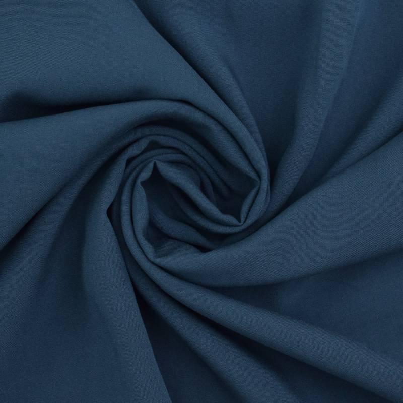 Viskose Voile uni, jeansblau von Stoffe Hemmers