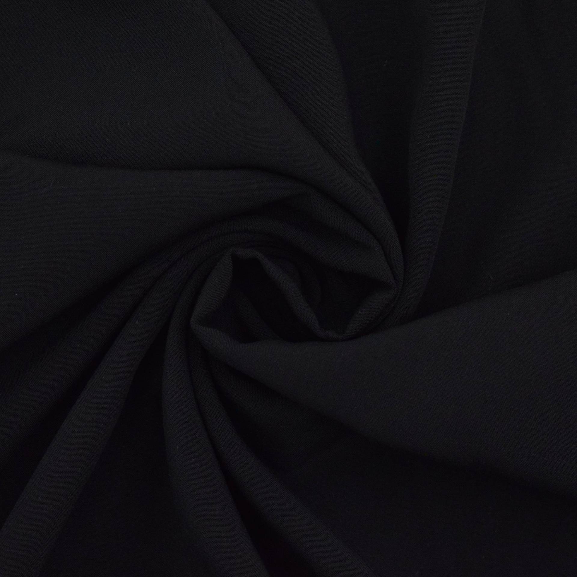 Viskose Voile uni schwarz von Stoffe Hemmers