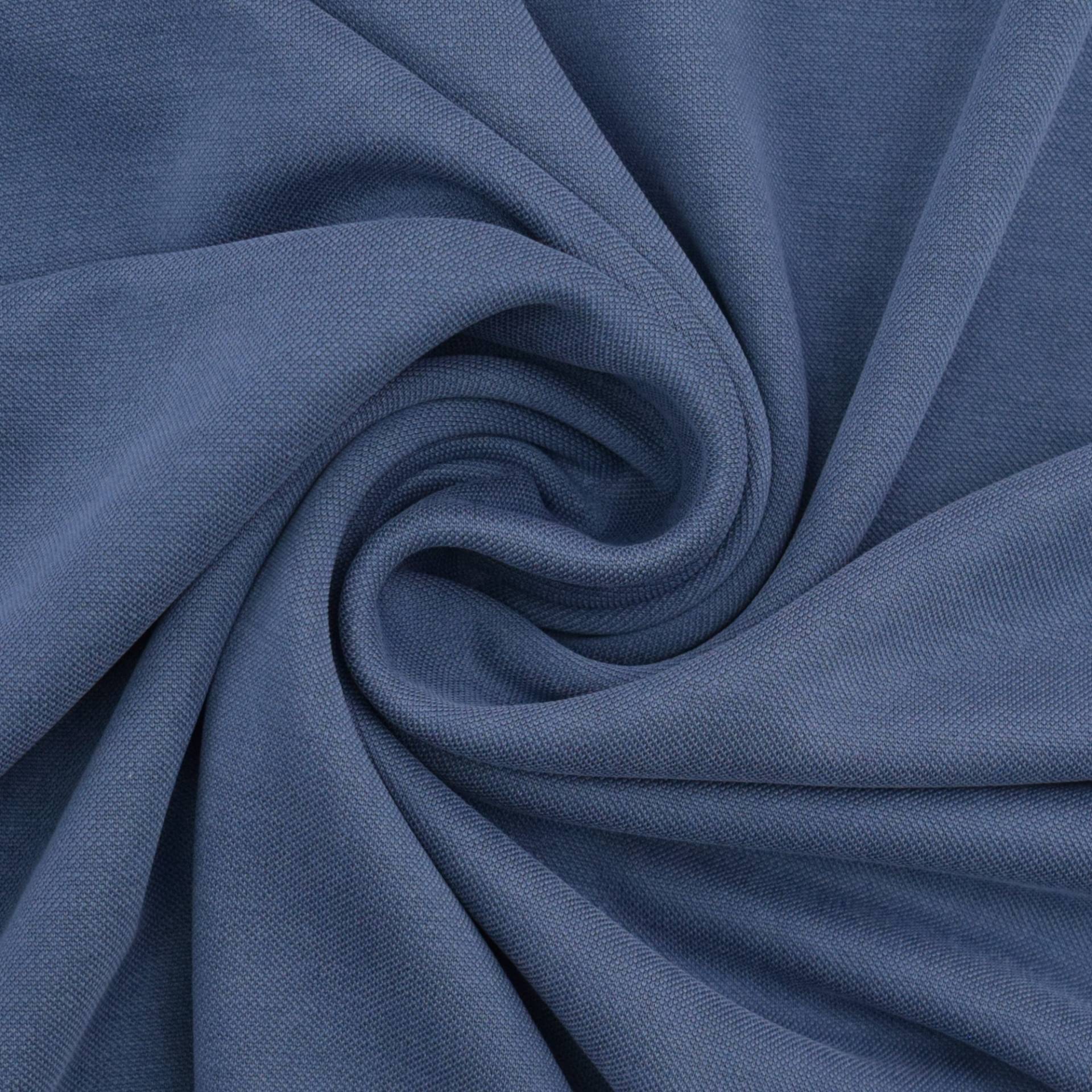 Viskosejersey Piqué, taubenblau Viskosejersey Piqué, taubenblau von Stoffe Hemmers