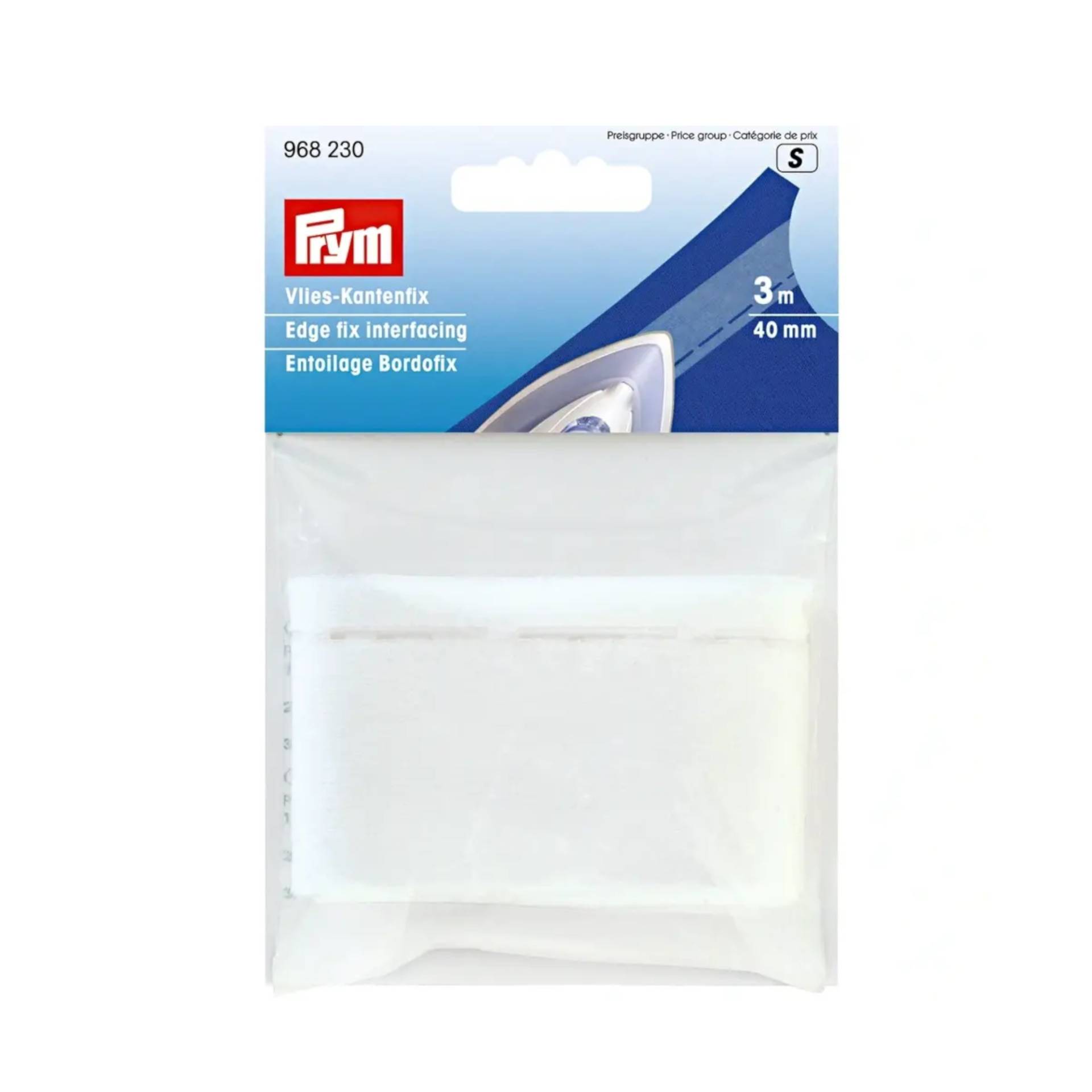 Vlies-Kantenfix 40 mm, weiß, 3 m Vlies-Kantenfix 40 mm, weiß, 3 m von Stoffe Hemmers